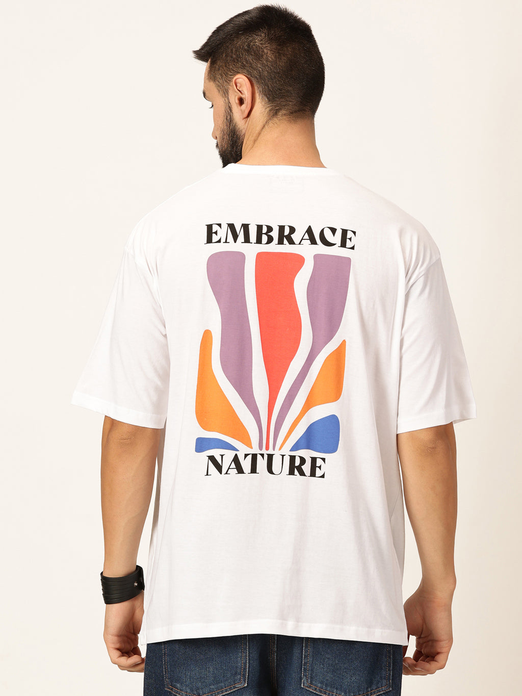 Thomas Scott Men Oversized Graphic Printed Cotton Bio Finish T-shirt