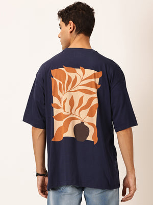 Thomas Scott Men Round Neck Typography Printed Cotton Oversized T-shirt