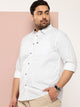 Thomas Scott Men Mustard Plus Size Premium Casual Shirt