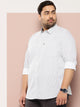 Thomas Scott Men Navy Plus Size Premium Casual Shirt