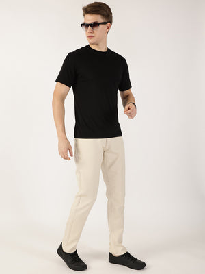Thomas Scott Men Fawn Smart Regular Fit Chinos Trousers