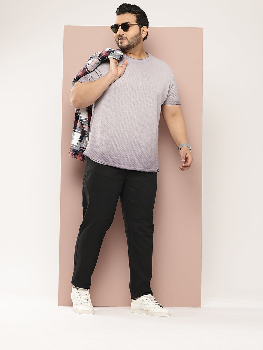 Thomas Scott Men Plus Size Smart Easy Wash Pure Cotton Chinos Trousers