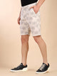Thomas Scott Men White Mid-Rise Regular Fit Floral Printed Cotton Woven Chinos Shorts