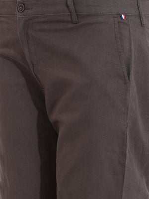 Thomas Scott Men Charcoal Plus Size Regular Fit Mid-Rise Solid Cotton Woven Chinos Trouser