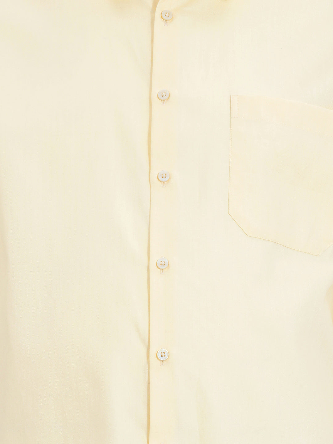 Thomas Scott Men Premium Lemon Plus Size Regular Fit Long Sleeves Spread Collar Textured Cotton Formal Shirt