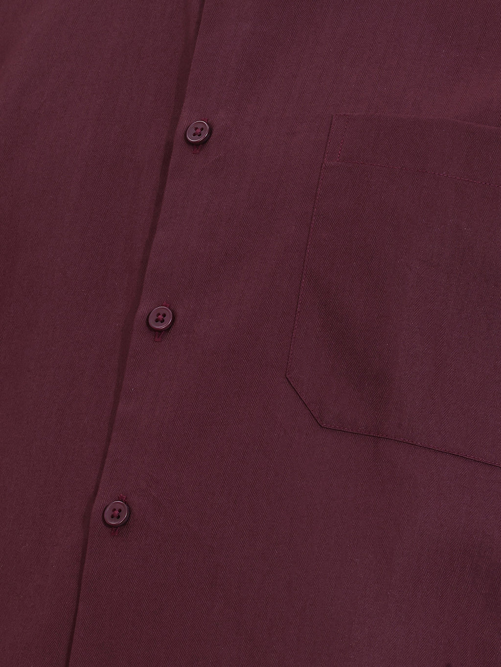 Thomas Scott Men Premium Maroon Plus Size Regular Fit Long Sleeves Spread Collar Textured Cotton Formal Shirt