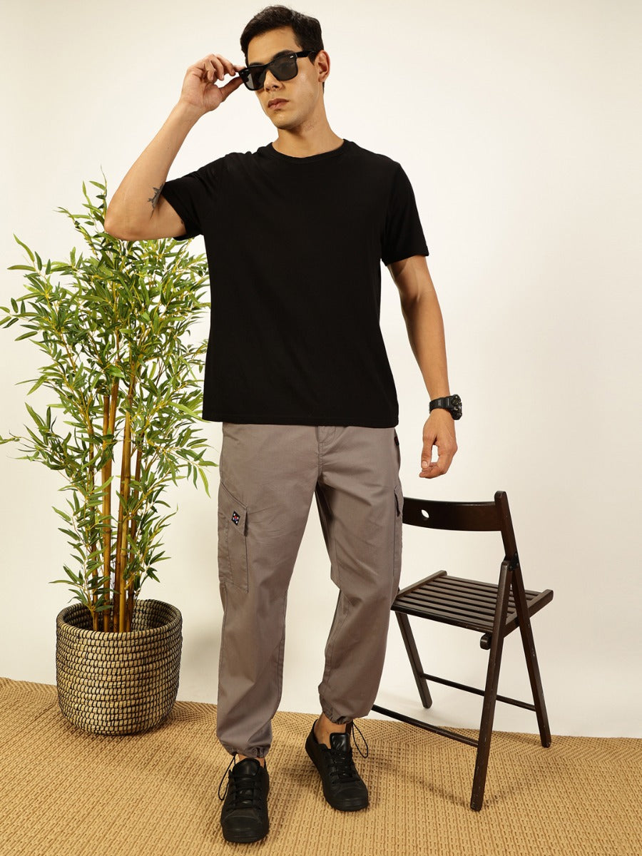Thomas Scott Men Smart Parachute Pure Cotton Cargo Trouser