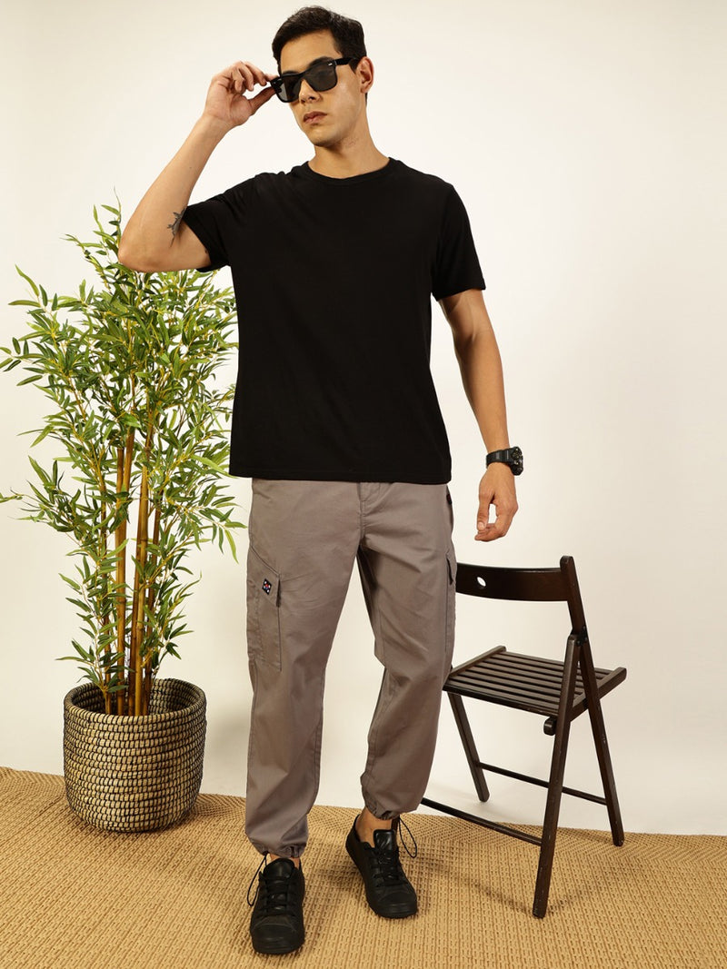Thomas Scott Men Smart Parachute Pure Cotton Cargo Trouser
