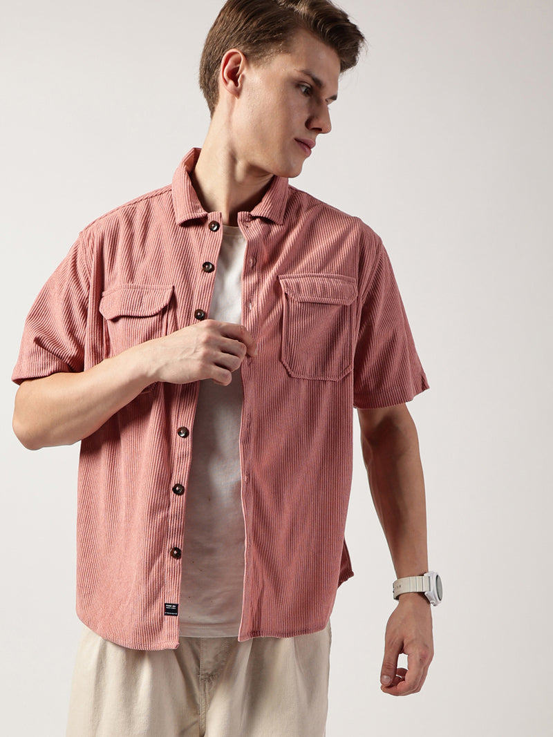 Thomas Scott Men Premium Opaque Striped Casual Shirt
