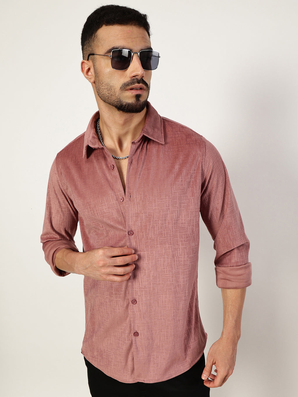 Thomas Scott Men Premium Slim Fit Opaque Casual Shirt