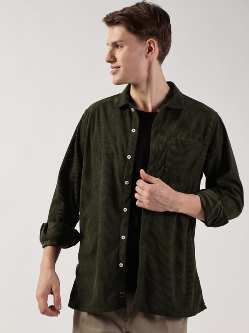 Thomas Scott Men Striped Premium Opaque Casual Shirt