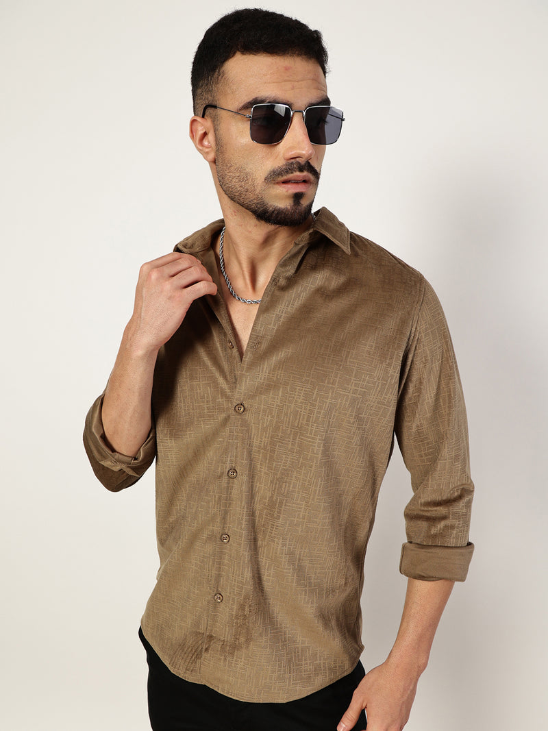 Thomas Scott Men Premium Slim Fit Opaque Casual Shirt