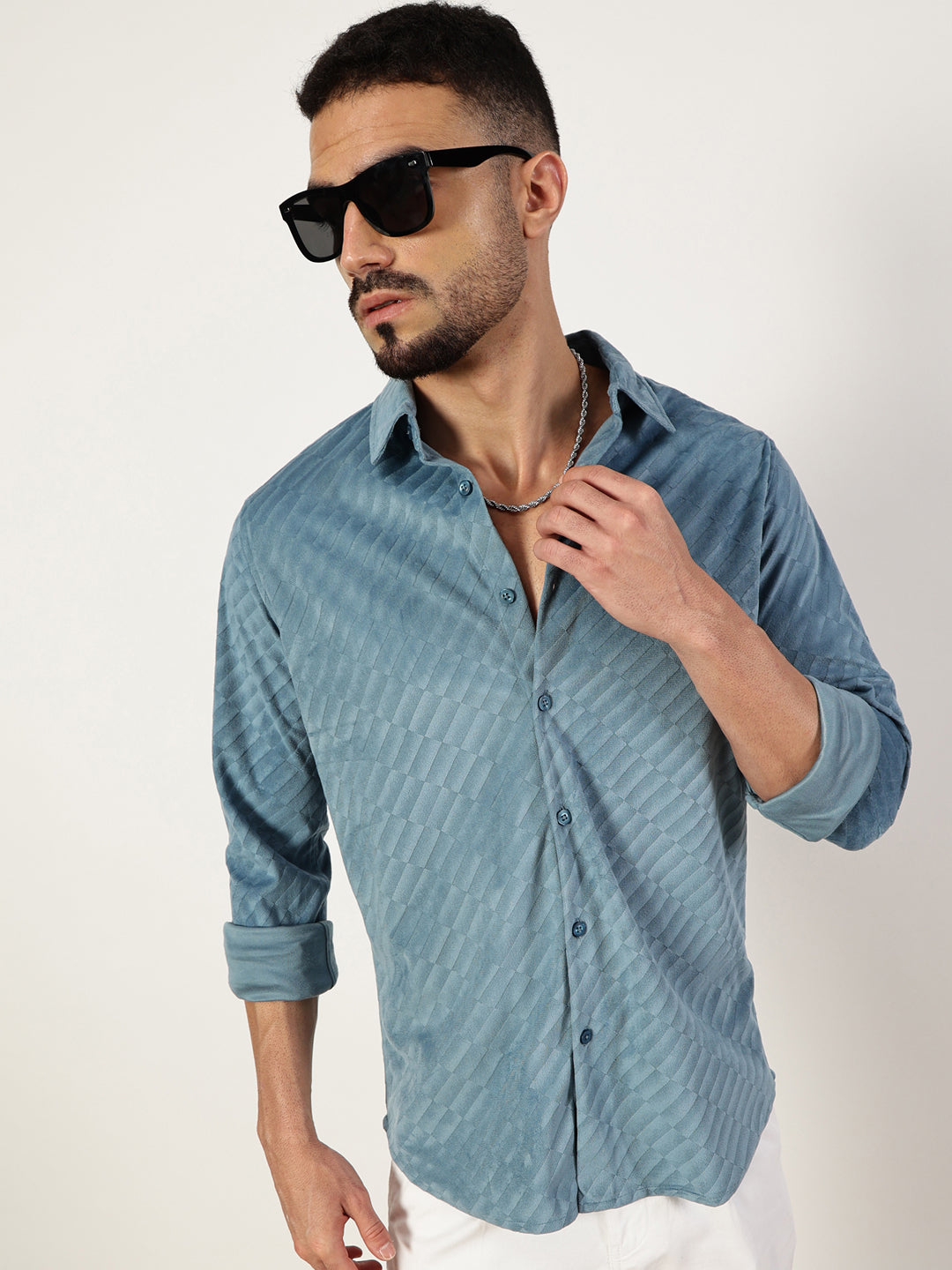 Thomas Scott Men Premium Slim Fit Opaque Casual Shirt