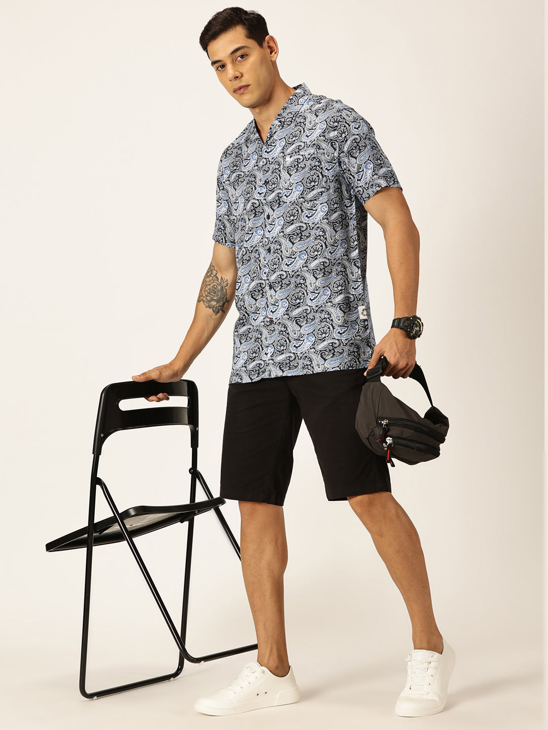 Thomas Scott Men Smart Ethnic Motifs Opaque Printed Casual Shirt