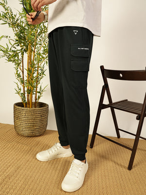 Thomas Scott Men Solid Relaxed Fit Joggers