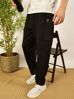 Thomas Scott Men Solid Relaxed Fit Cotton Track Pants
