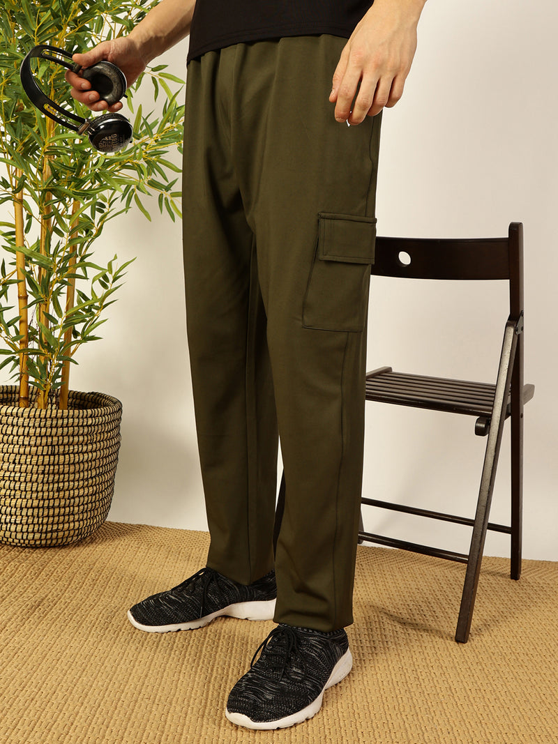 Thomas Scott Men Mid-Rise Relaxed-Fit Track Pants