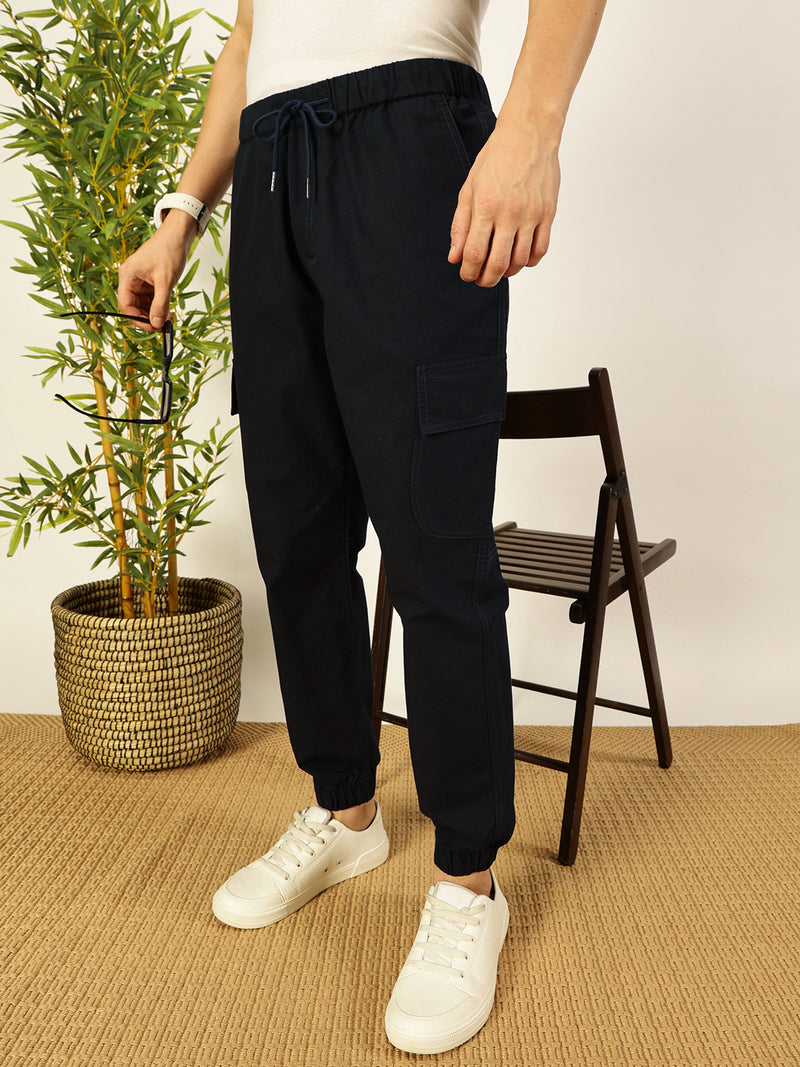 Thomas Scott Men Smart Slim Fit Cargos Trousers