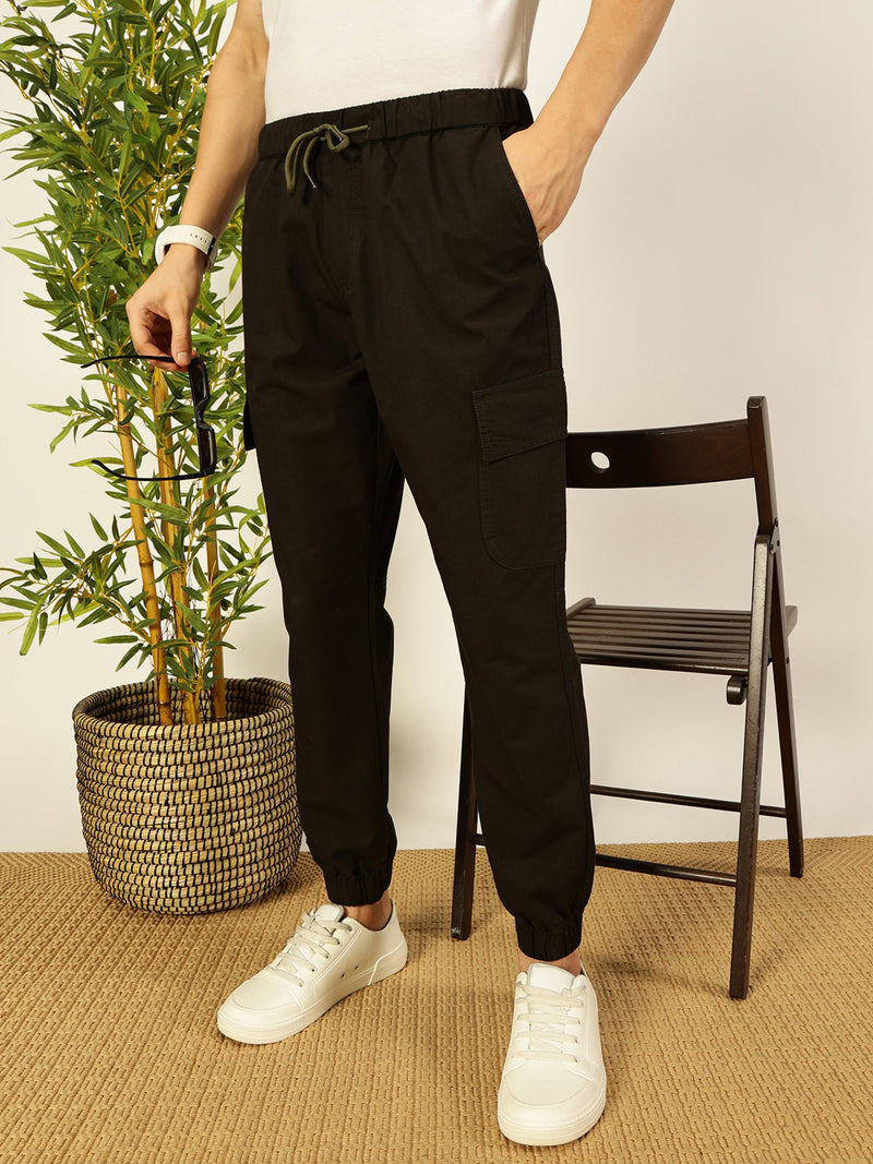 Thomas Scott Men Smart Slim Fit Cargos Trousers