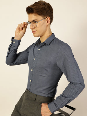 Thomas Scott Men Smart Pinstripes Opaque Striped Formal Shirt