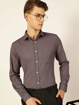 Thomas Scott Men Smart Pinstripes Opaque Striped Formal Shirt