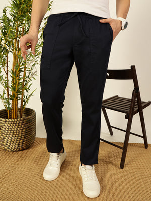 Thomas Scott Men Solid Smart Slim Fit Trousers