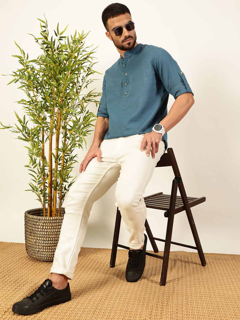 Thomas Scott Men Premium Opaque Casual Shirt