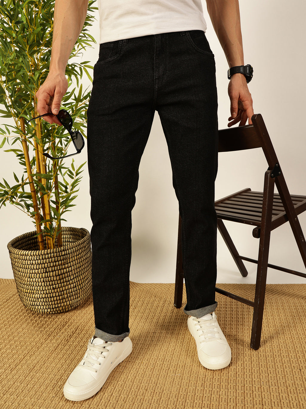 Thomas Scott Men Smart Regular Fit Stretchable Jeans