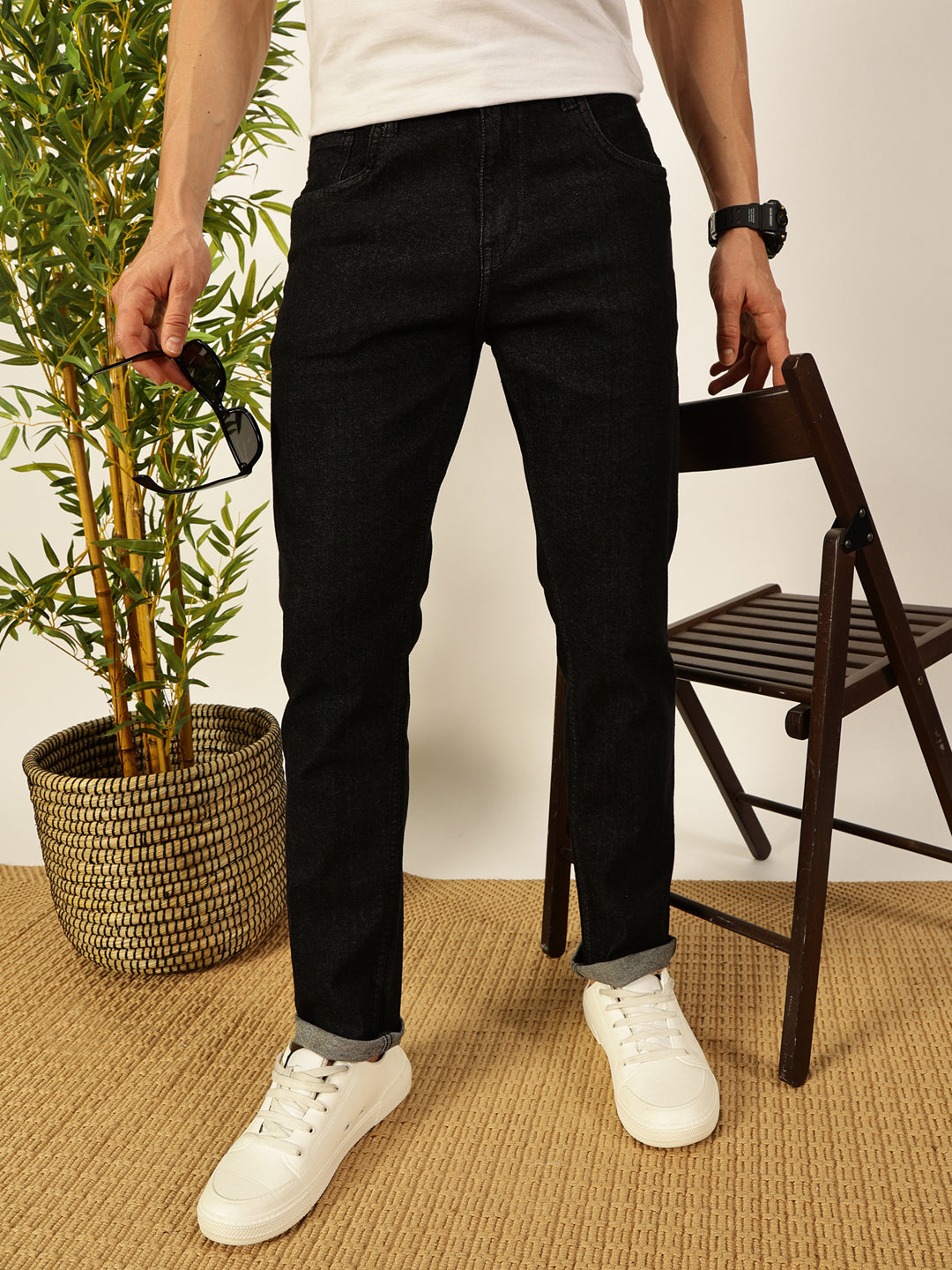 Thomas Scott Men Smart Regular Fit Stretchable Jeans