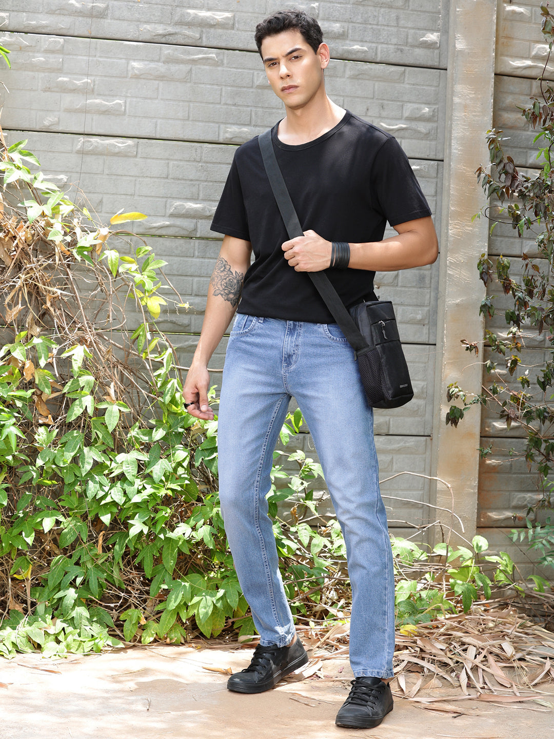 Thomas Scott Men Smart Slim Fit Light Fade Stretchable Jeans