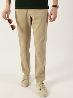 Thomas Scott Men Fawn Smart Easy Wash Chinos Trousers