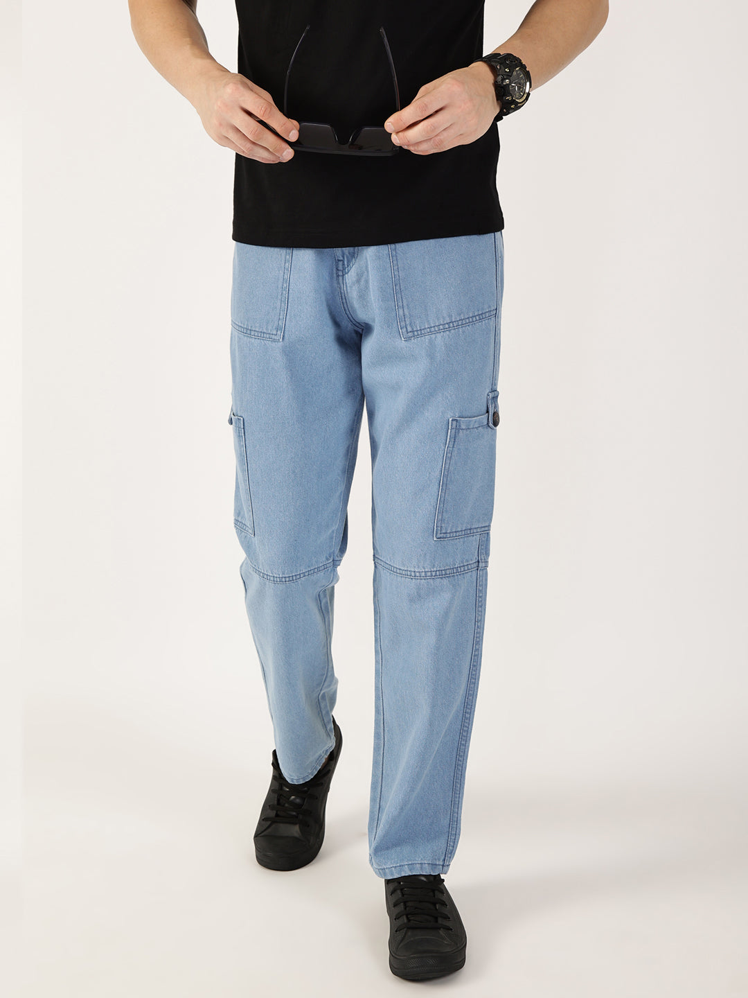 Thomas Scott Men LightBlue Loose Relaxed Fit Jeans