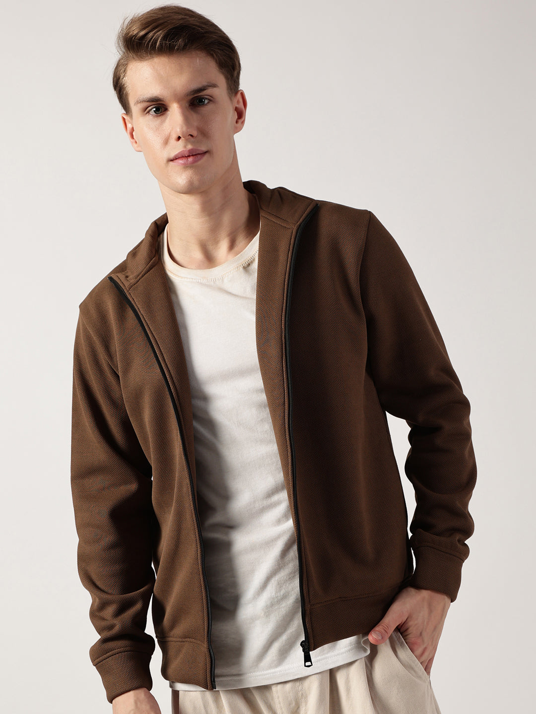 Thomas Scott Men Brown Outdoor Tailored Jacket
