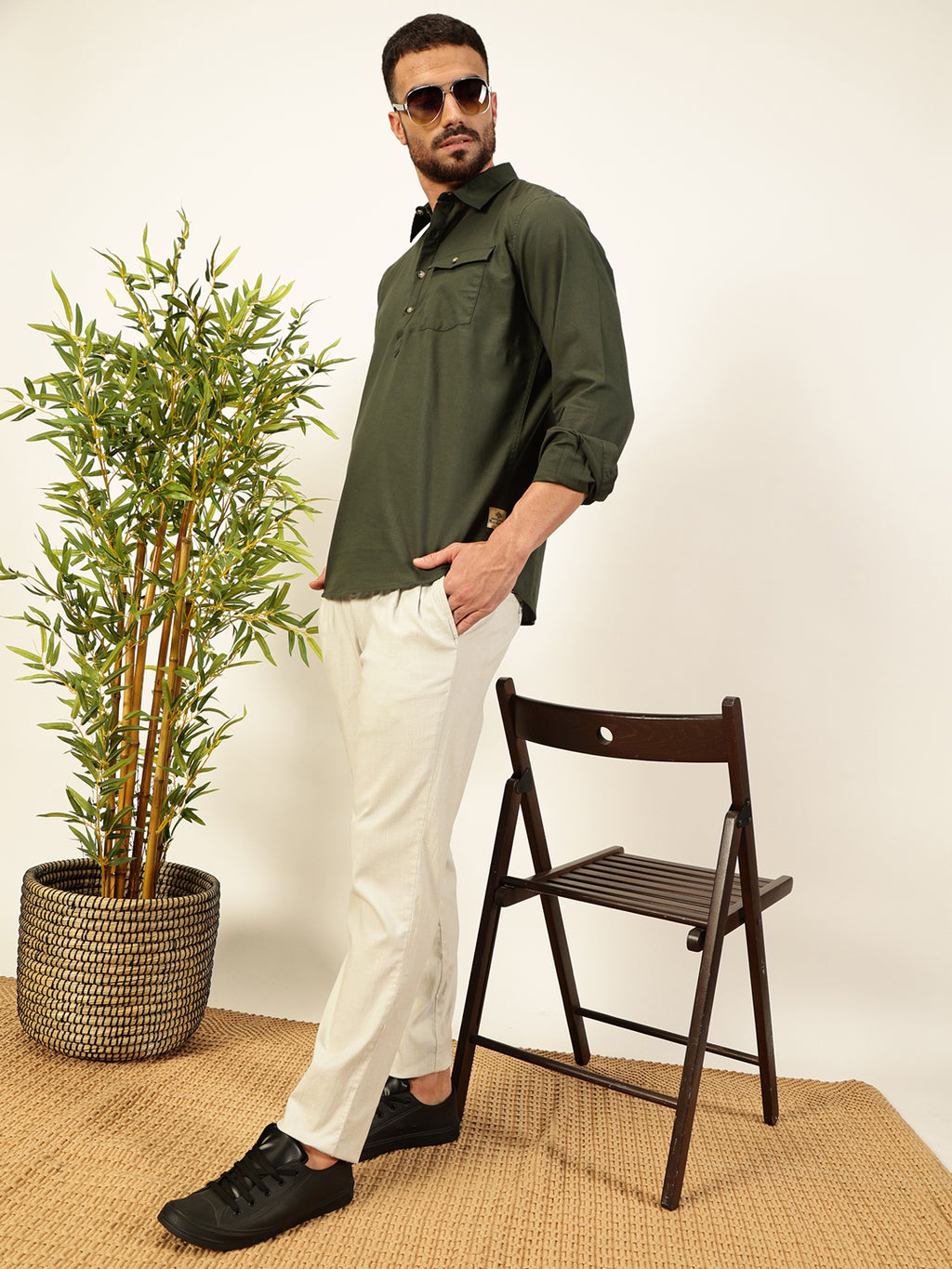 Thomas Scott Men Premium Opaque Casual Shirt