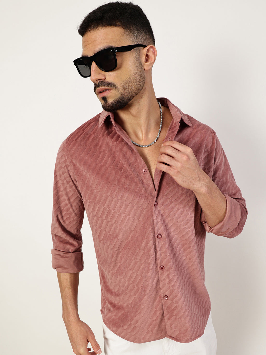 Thomas Scott Men Premium Slim Fit Opaque Casual Shirt