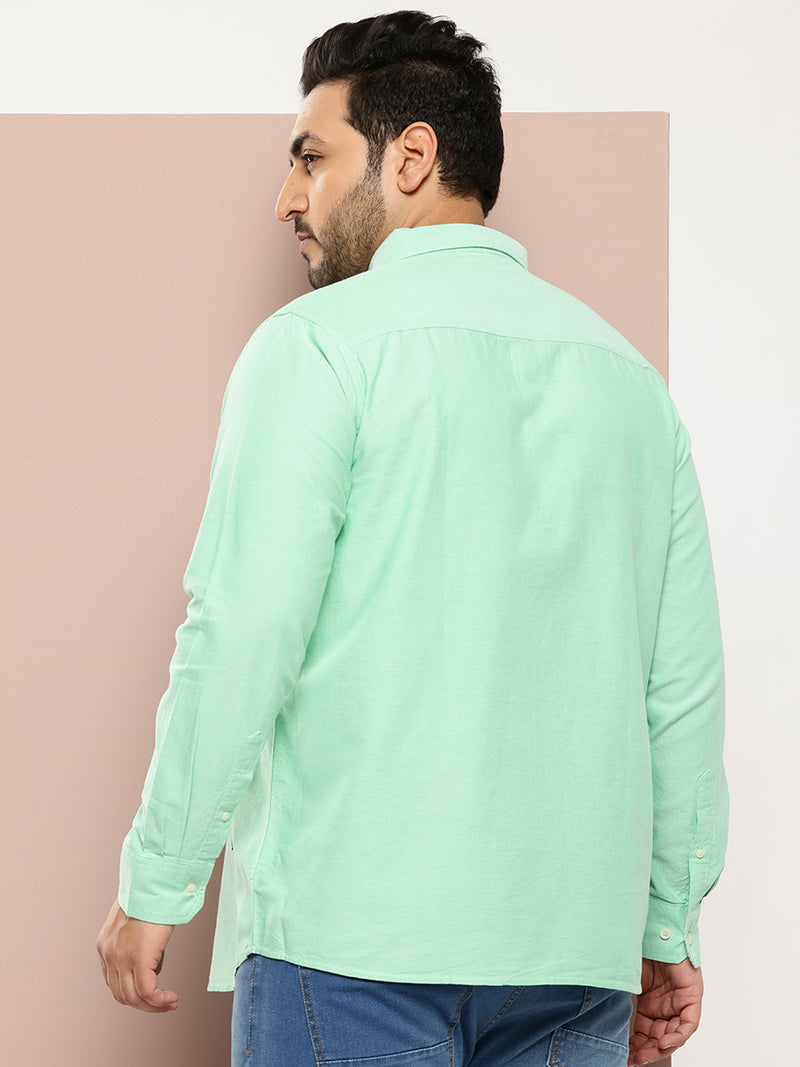 Thomas Scott Men Plus Size Relaxed Pure Cotton Casual Shirt