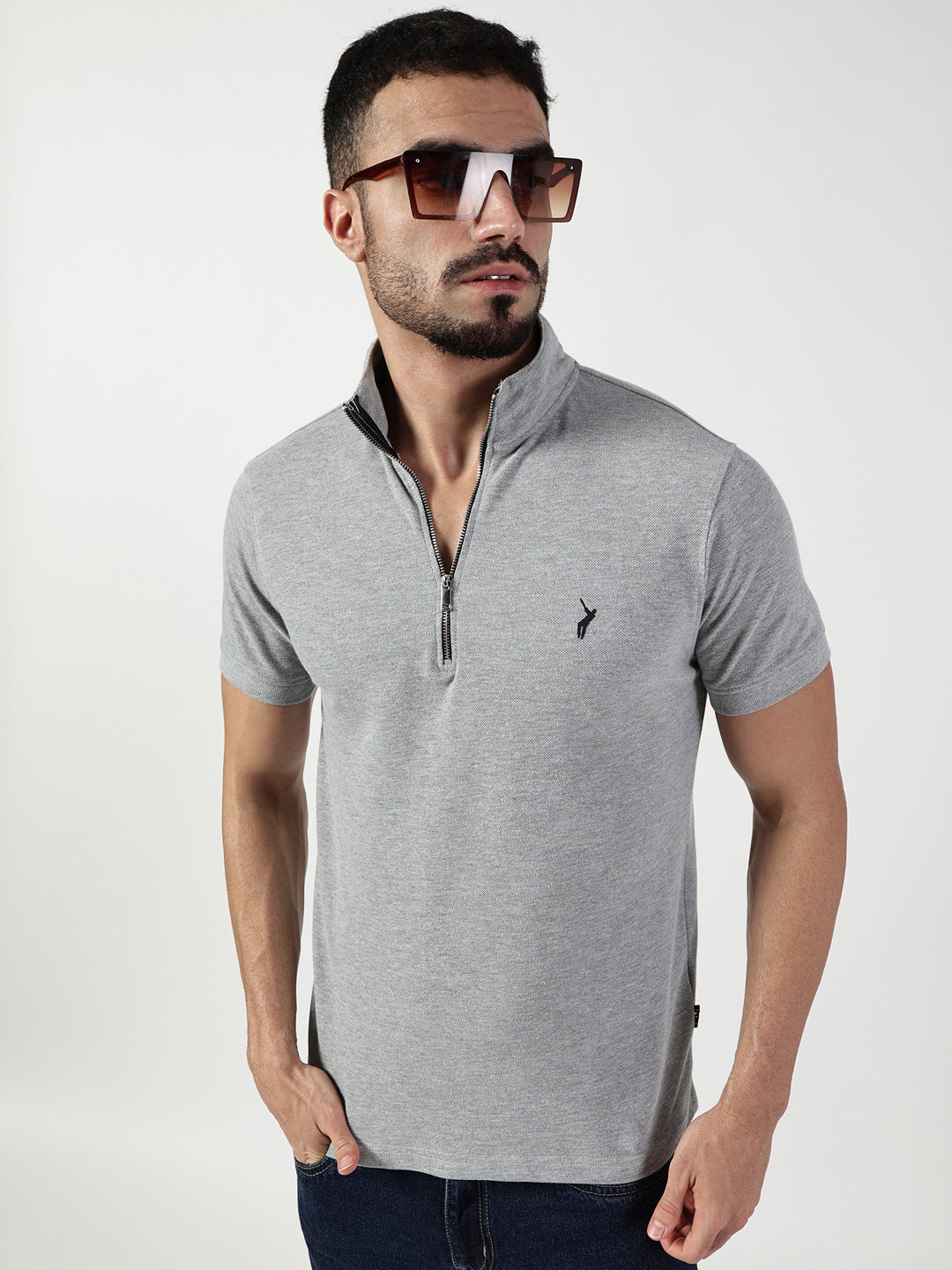 Thomas Scott Men High Neck Slim Fit T-shirt