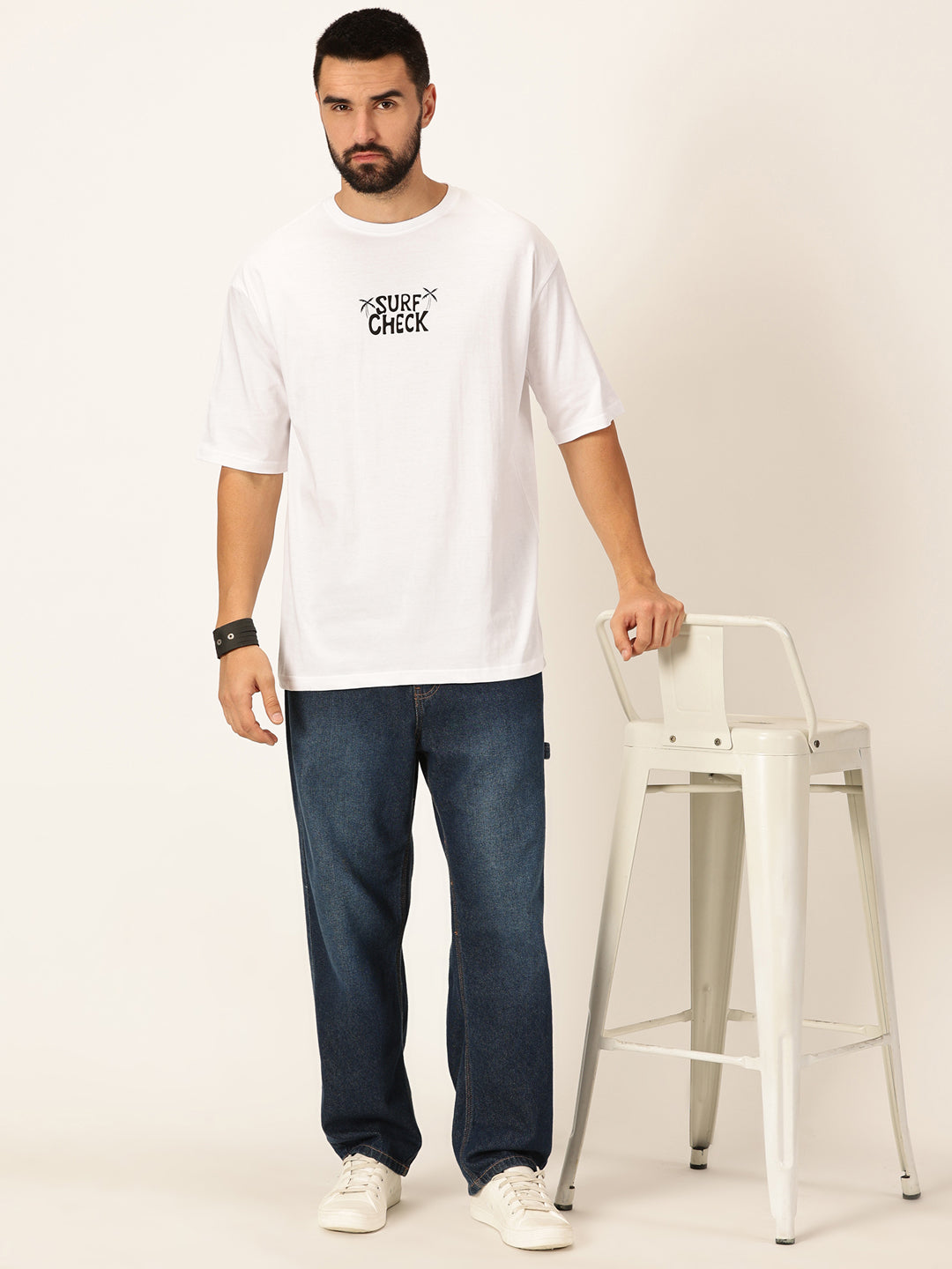 Thomas Scott Men Round Neck Typography Bio Finish Cotton T-shirt
