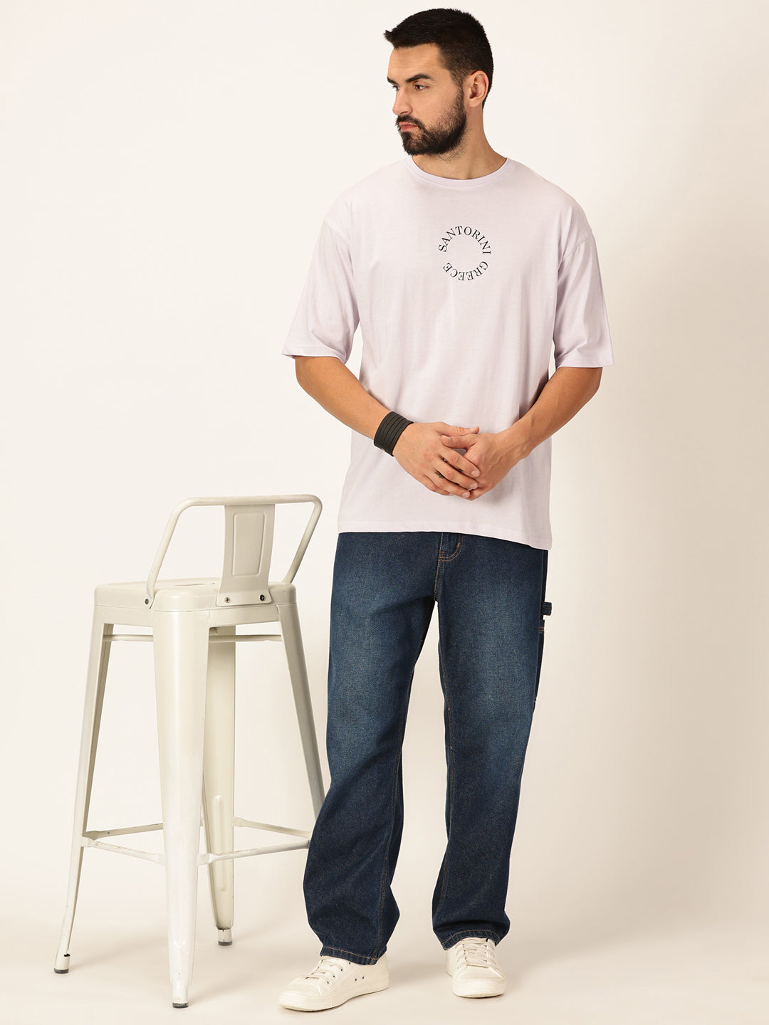 Thomas Scott Men Round Neck Printed Cotton T-shirt