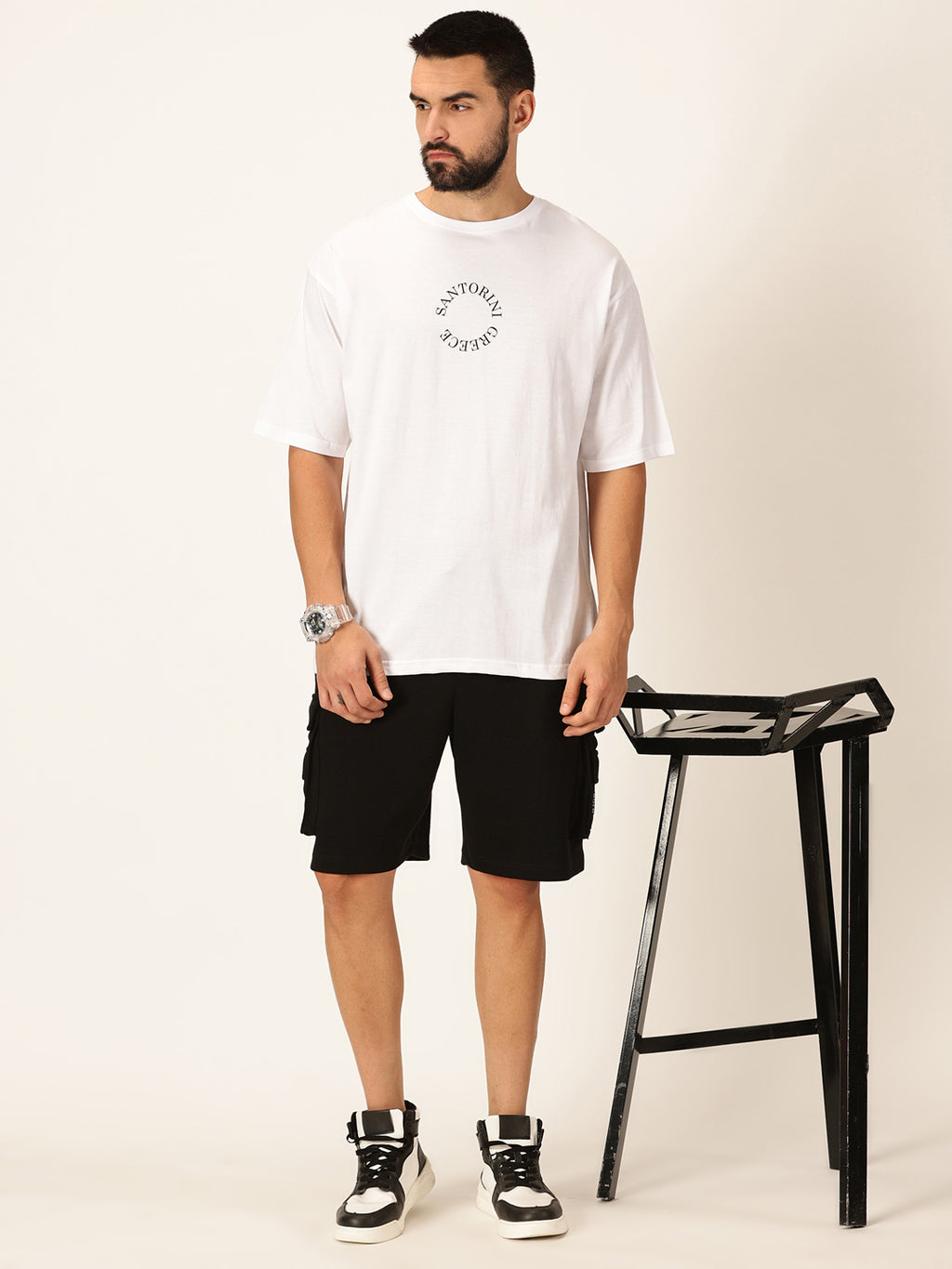 Thomas Scott Men Round Neck Typography Printed Bio Finish Cotton T-shirt