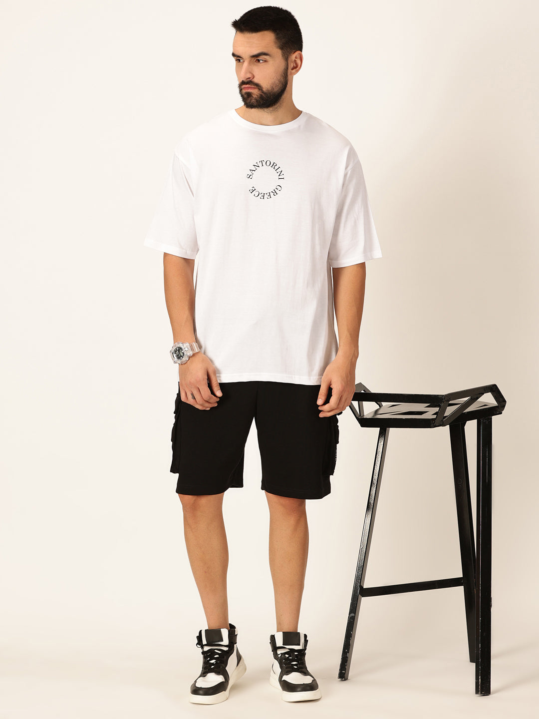 Thomas Scott Men Round Neck Typography Printed Bio Finish Cotton T-shirt