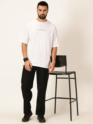 Thomas Scott Men Round Neck Typography Printed Bio Finish Cotton T-shirt
