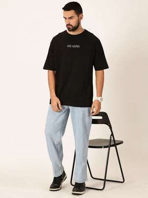 Thomas Scott Men Graphic Printed Bio Finish Pure Cotton Oversized T-shirt