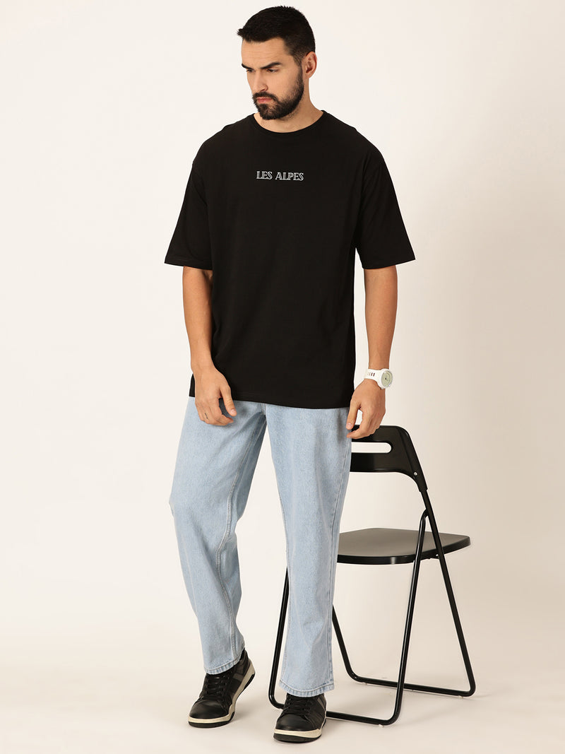 Thomas Scott Men Graphic Printed Bio Finish Pure Cotton Oversized T-shirt