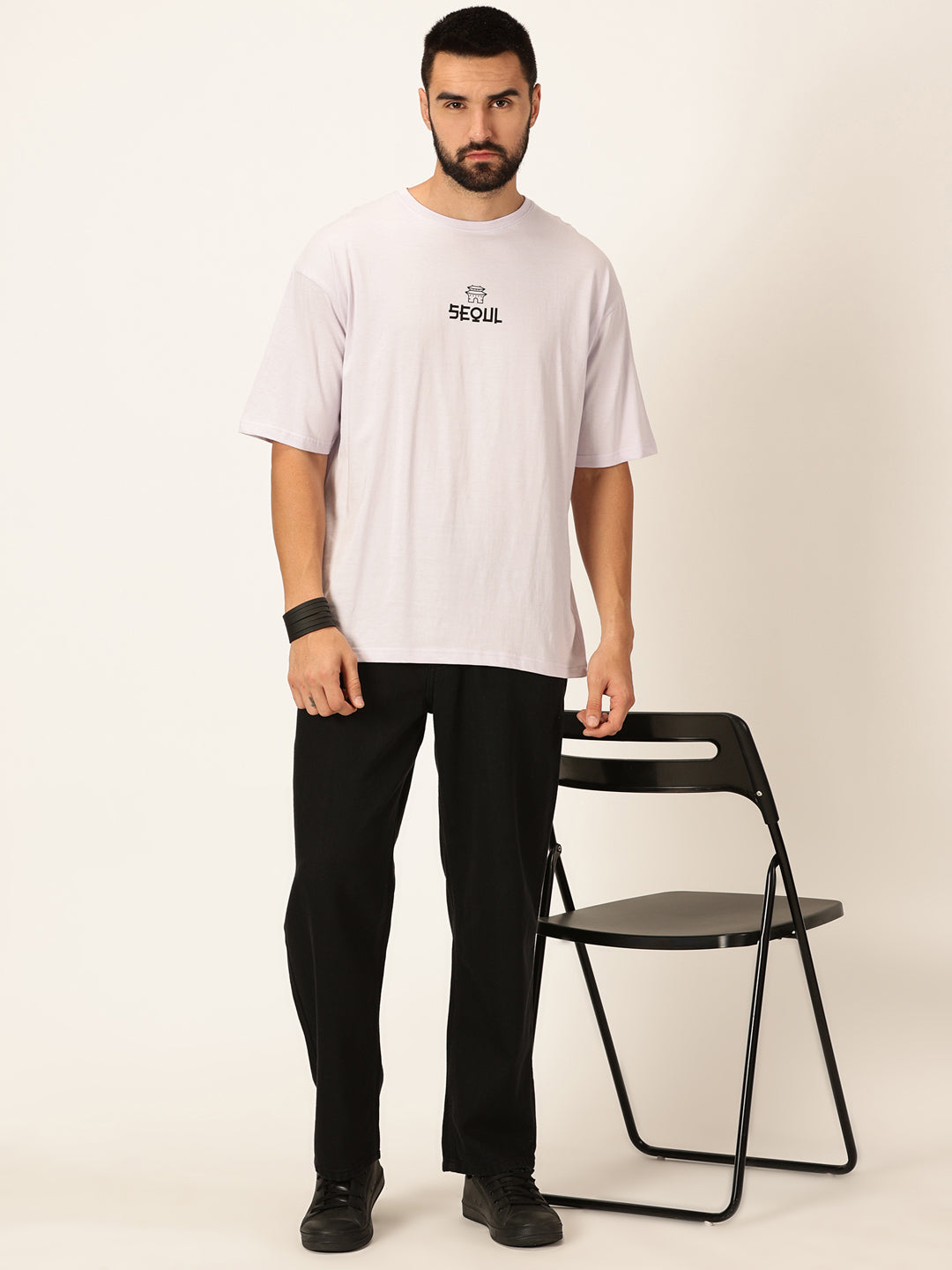 Thomas Scott Men Round Neck Typography Bio Finish Cotton T-shirt