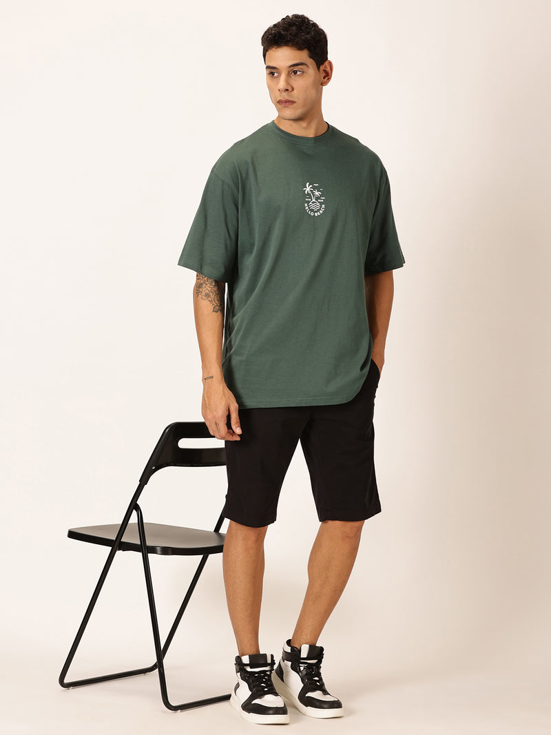 Thomas Scott Men Round Neck Typography Cotton Oversized T-shirt