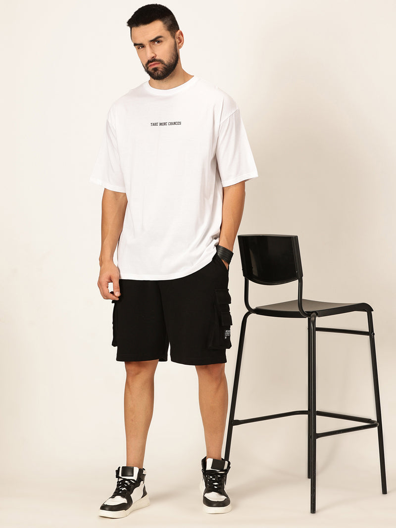 Thomas Scott Men Oversized Graphic Printed Bio Finish Cotton T-shirt