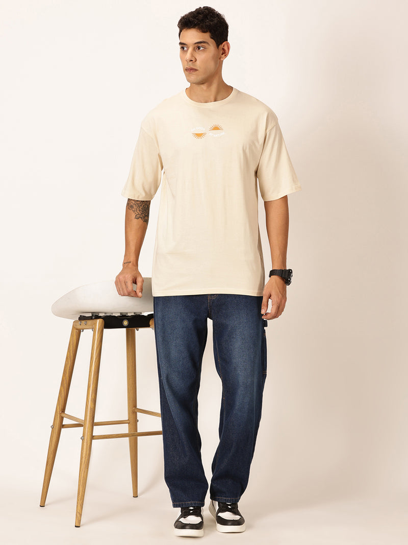 Thomas Scott Men Round Neck Cotton Oversized T-shirt