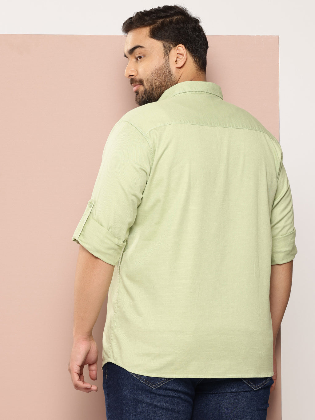 Thomas Scott Men Pista Plus Size Premium Pure Cotton Casual Shirt