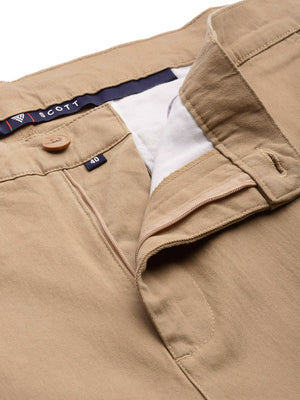Thomas Scott Men Plus Size Smart Easy Wash Pure Cotton Chinos Trousers